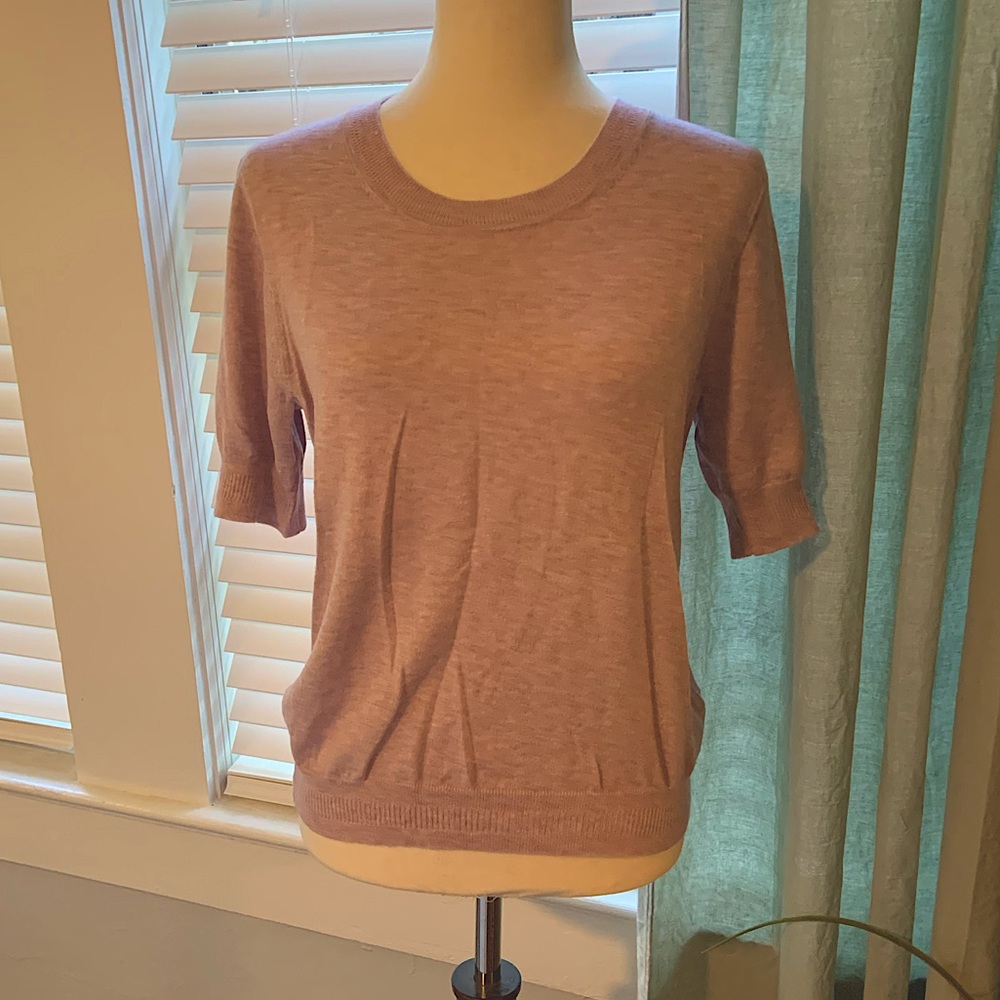 J. Crew Silk Blend Sweater Top in Lilac - Size M